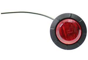 12 Pcs TMH 1 1/4 Inch Mount Red LENS & Red LED Clearance Markers